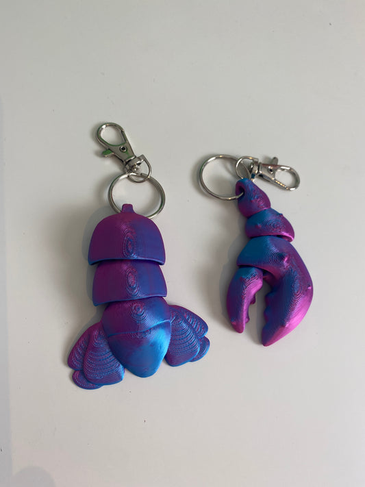 Lobster Claw + Tail Keychains [2 Pack]
